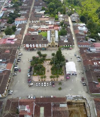Plaza Bolívar en Salento