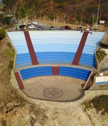 Vista aerea del Auditorio al aire libre en sinfonía del mar