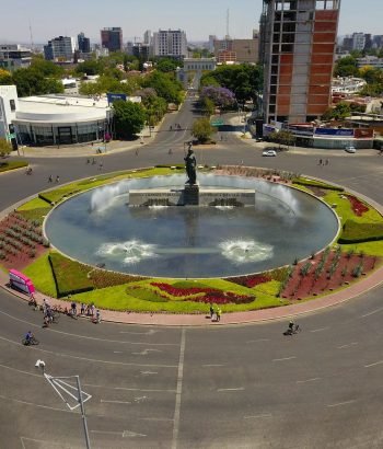Foto aérea de la Glorieta de la Minerva