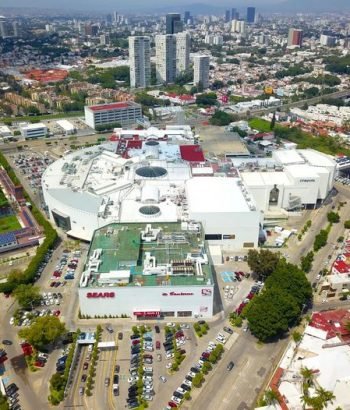 Imagen aérea de la Gran Plaza en Guadalajara