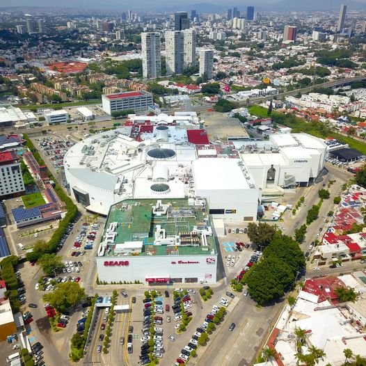 Imagen aérea de la Gran Plaza en Guadalajara