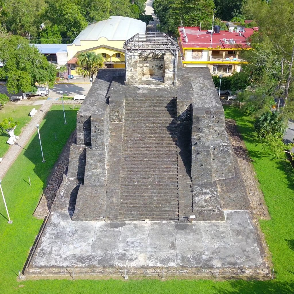 Vista aérea del castillo de Teayo en Veracruz